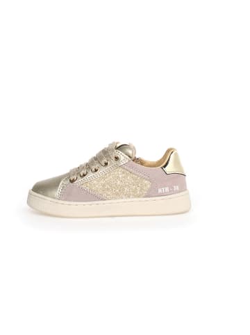 Naturino Leren sneakers "Quar" lichtroze/goudkleurig