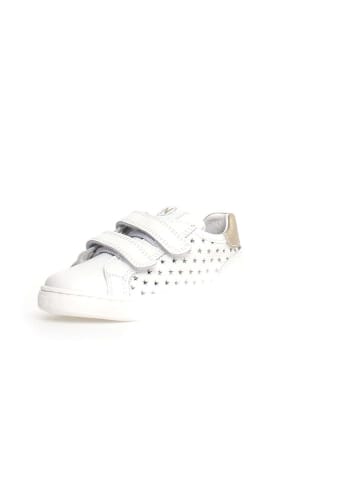 Naturino Leren sneakers "Saevel Stars" wit/goudkleurig