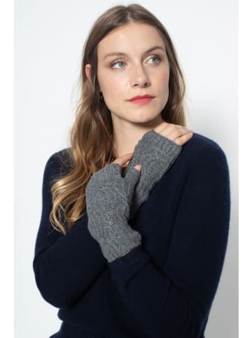 Perfect Cashmere Kaszmirowe mitenki "Jelo" w kolorze szarym