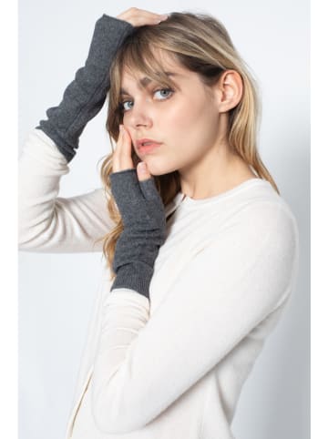 Perfect Cashmere Kaschmir-Armstulpen "Jesse" in Anthrazit