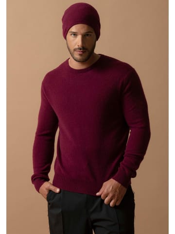 Perfect Cashmere Kaszmirowa czapka "June" w kolorze ciemnofioletowym