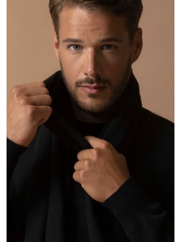 Perfect Cashmere Kaschmir-Schal "Kelly" in Schwarz - (L)200 x (B)30 cm