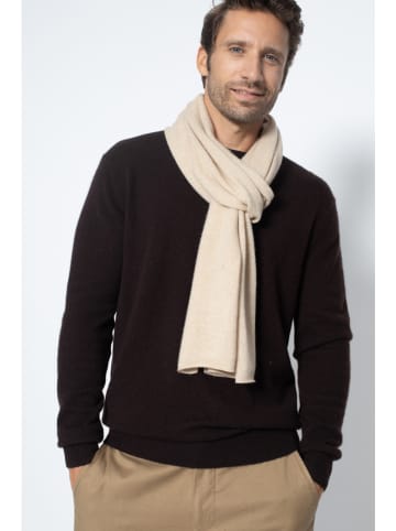 Perfect Cashmere Kaszmirowy szal "Kelly" w kolorze beżowym - 200 x 30 cm