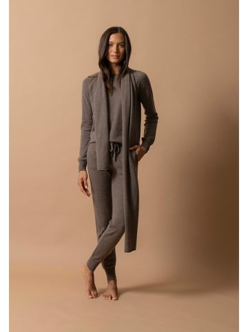 Perfect Cashmere Kaschmir-Schal "Kelly" in Braun - (L)200 x (B)30 cm