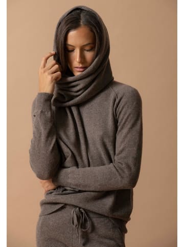 Perfect Cashmere Kaschmir-Schal "Kelly" in Braun - (L)200 x (B)30 cm