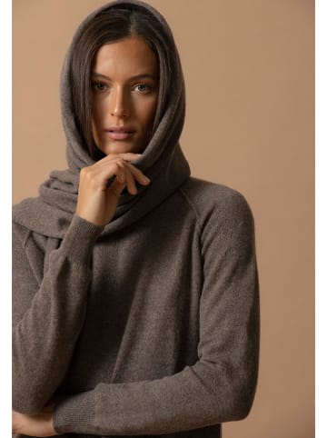 Perfect Cashmere Kaschmir-Schal "Kelly" in Braun - (L)200 x (B)30 cm