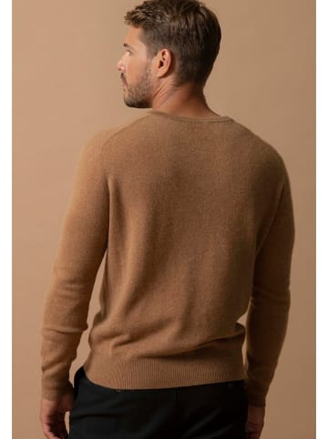Perfect Cashmere Kaschmir-Pullover "Alexander" in Hellbraun