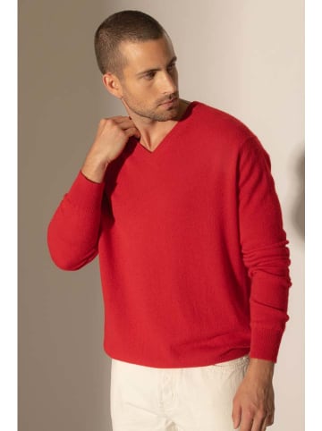 Perfect Cashmere Kaszmirowy sweter "Alexander" w kolorze czerwonym