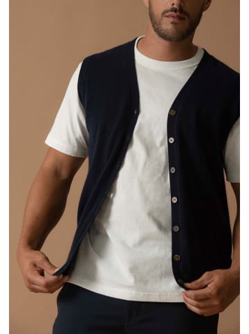 Perfect Cashmere Kaschmir-Weste "Arthur" in Dunkelblau
