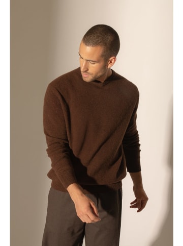 Perfect Cashmere Kaszmirowy sweter "Blake" w kolorze ciemnobrązowym