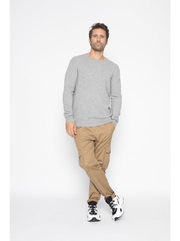 Perfect Cashmere Kaschmir-Pullover "Blake" in Hellgrau