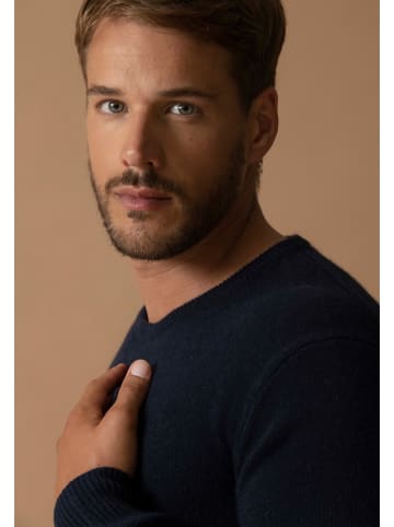 Perfect Cashmere Kaschmir-Pullover in Dunkelblau