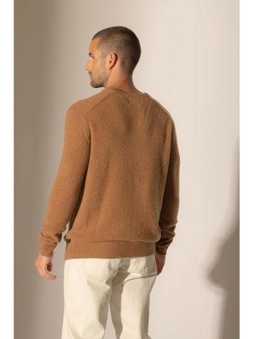 Perfect Cashmere Kaschmir-Pullover "Enzo" in Hellbraun
