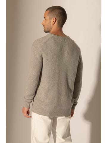 Perfect Cashmere Kasjmieren trui "Enzo" lichtgrijs