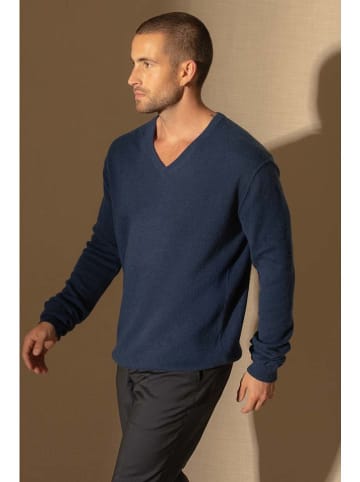 Perfect Cashmere Kaszmirowy sweter "Lorenzo" w kolorze granatowym