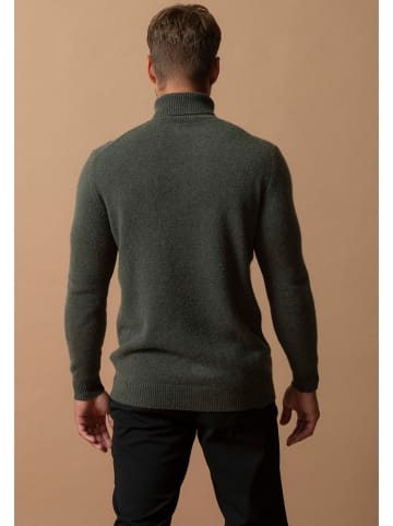 Perfect Cashmere Kaschmir-Rollkragenpullover "Marius" in Dunkelgrün