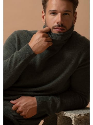 Perfect Cashmere Kasjmieren coltrui "Trevor" donkergroen