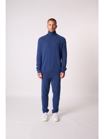 Perfect Cashmere Kaszmirowy golf "Trevor" w kolorze niebieskim