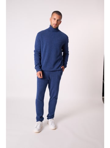 Perfect Cashmere Kaschmir-Rollkragenpullover "Trevor" in Blau