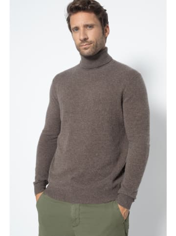 Perfect Cashmere Kaszmirowy golf "Trevor" w kolorze szarobrązowym