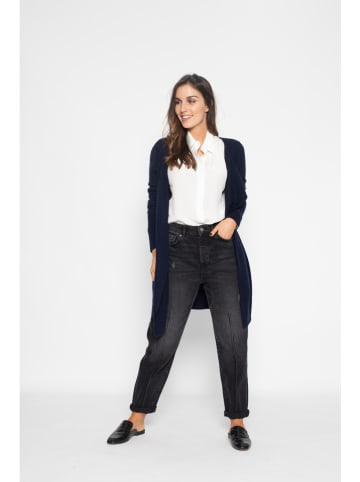 Perfect Cashmere Kasjmieren vest "Abigail" donkerblauw