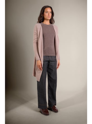 Perfect Cashmere Kaschmir-Cardigan "Abigail" in Taupe