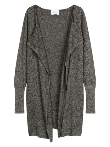 Perfect Cashmere Kaschmir-Cardigan "Abigail" in Schwarz/ Weiß