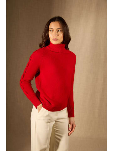 Perfect Cashmere Kaszmirowy golf "Albany" w kolorze czerwonym