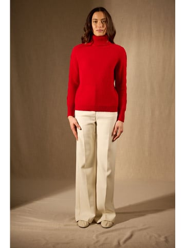 Perfect Cashmere Kaschmir-Rollkragenpullover "Albany" in Rot
