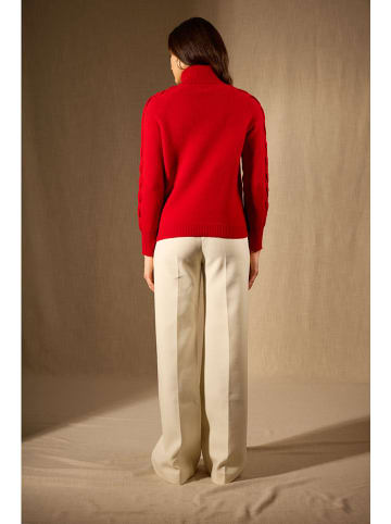 Perfect Cashmere Kaschmir-Rollkragenpullover "Albany" in Rot