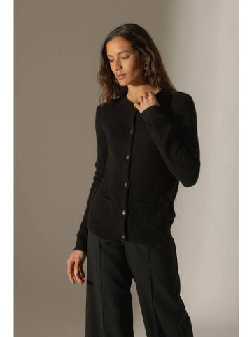 Perfect Cashmere Kaszmirowy kardigan "Amy" w kolorze czarnym