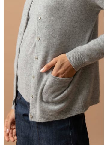 Perfect Cashmere Kaschmir-Cardigan in Grau