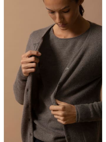 Perfect Cashmere Kaszmirowy kardigan w kolorze brązowym