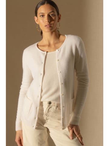 Perfect Cashmere Kaszmirowy kardigan "Amy" w kolorze beżowym