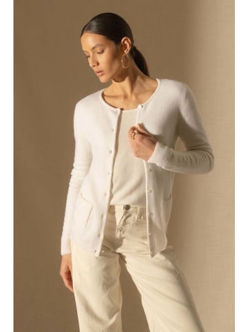 Perfect Cashmere Kaszmirowy kardigan "Amy" w kolorze beżowym