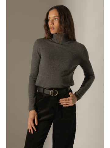 Perfect Cashmere Kaschmir-Rollkragenpullover in Anthrazit