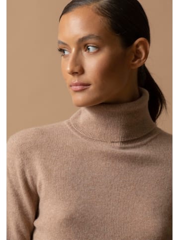 Perfect Cashmere Kaszmirowy golf w kolorze beżowym