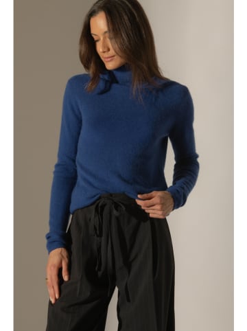 Perfect Cashmere Kaschmir-Rollkragenpullover in Dunkelblau