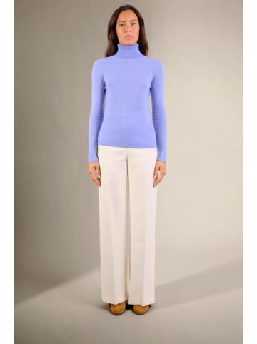Perfect Cashmere Kaschmir-Rollkragenpullover "Bise" in Hellblau