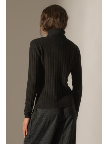 Perfect Cashmere Kaschmir-Rollkragenpullover in Schwarz