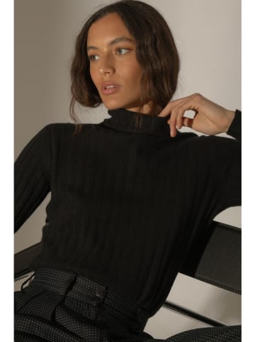 Perfect Cashmere Kaschmir-Rollkragenpullover in Schwarz