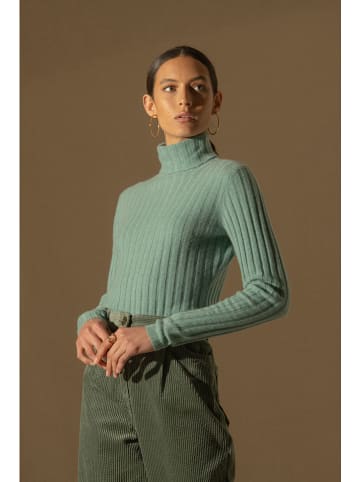 Perfect Cashmere Kaszmirowy golf "Craigton" w kolorze miętowym