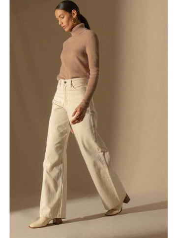 Perfect Cashmere Kaschmir-Pullover "Elly" in Hellbraun