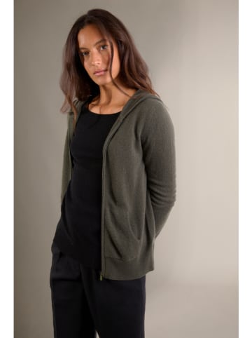 Perfect Cashmere Kaschmir-Cardigan "Emma" in Khaki
