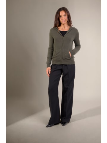 Perfect Cashmere Kaschmir-Cardigan "Emma" in Khaki