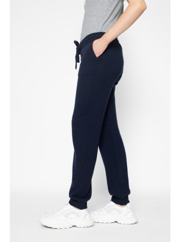 Perfect Cashmere Kaschmir-Hose "Gwen" in Dunkelblau