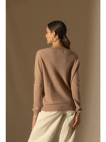 Perfect Cashmere Kaszmirowy sweter "Kalie" w kolorze beżowym