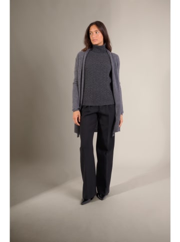 Perfect Cashmere Kasjmieren vest "Kara" antraciet