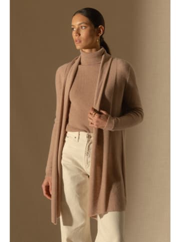 Perfect Cashmere Kaszmirowy kardigan w kolorze beżowym