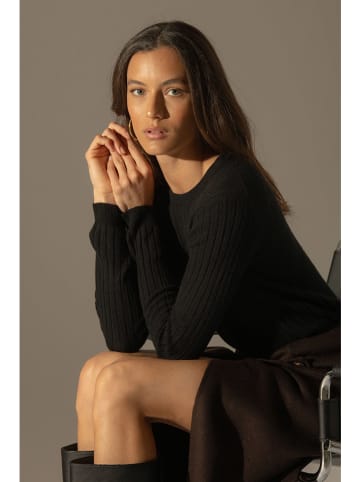 Perfect Cashmere Kaschmir-Pullover "Kylie" in Schwarz